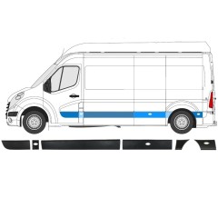 Conjunto de molduras para Renault Master 2010- / Izquierda / 8582