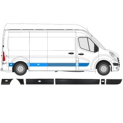 Conjunto de molduras para Opel Movano 2010-2021 / Derecho / 13917