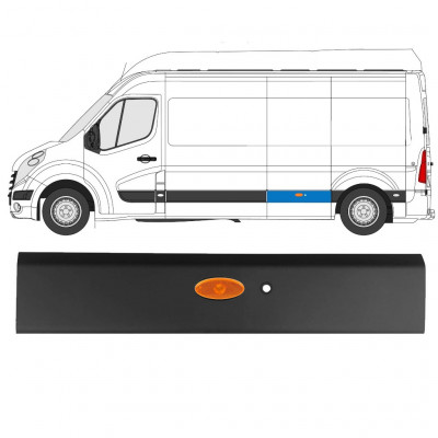 RENAULT MASTER 2010- MOLDURA LATERAL LARGO PDC CON LAMPA / IZQUIERDA