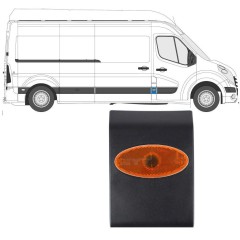 Moldura lateral con lámpara para Renault Master 2010- / Izquierda = Derecha (simétrico) / Conjunto 10552