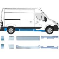 Panel de reparación conjunto para Renault Master 2010- / Izquierda+Derecha / 14926