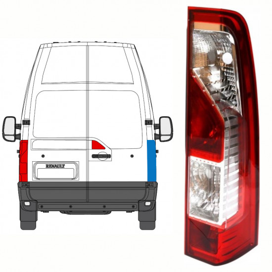 RENAULT MASTER 2010- TRASERO LAMPA / DERECHA