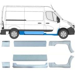 Panel de reparación conjunto para Renault Master 2010- / Izquierda+Derecha / 10063