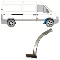 Panel de reparación guardabarros delantero para Opel Movano 1998-2010 / Derecho 15358