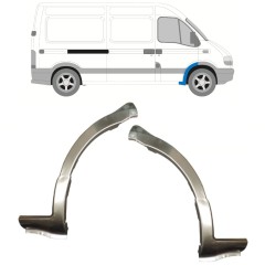 Panel de reparación guardabarros delantero para Renault Master 1998-2010 / Izquierda+Derecha / Conjunto 15356