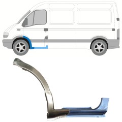 Panel de reparación umbral + guardabarros delantero para Renault Master 1998-2010 / Izquierda / Conjunto 15367