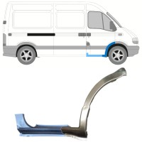 Panel de reparación umbral + guardabarros delantero para Renault Master 1998-2010 / Derecho / Conjunto 15366
