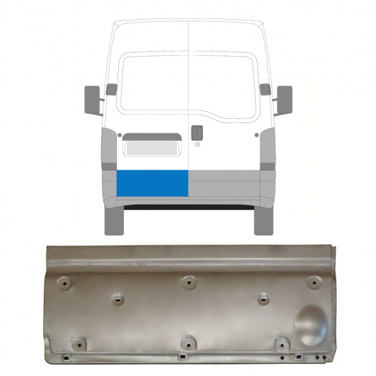 RENAULT MASTER 1998-2010 REPARACIÓN DE LA PUERTA TRASERA / IZQUIERDA