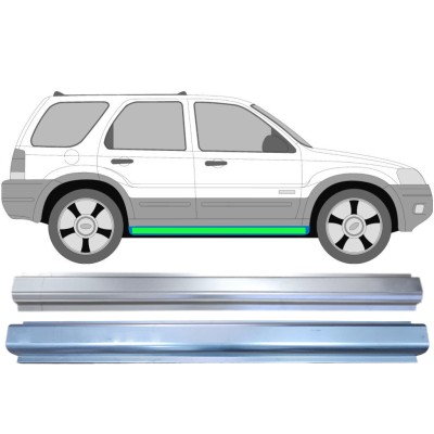 Panel de reparación del umbral + Panel de reparaciónumbral interna para Ford Maverick 2001-2008 / Izquierda = Derecha (simétrico) / Conjunto 14855