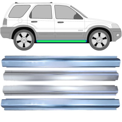 Panel de reparación del umbral + Panel de reparaciónumbral interna para Ford Maverick 2001-2008 / Izquierda+Derecha / Conjunto 14856