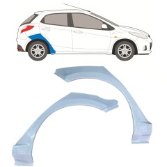 Panel de reparación guardabarros trasero para Mazda 2 2007-2014 / Izquierda+Derecha / Conjunto 12641