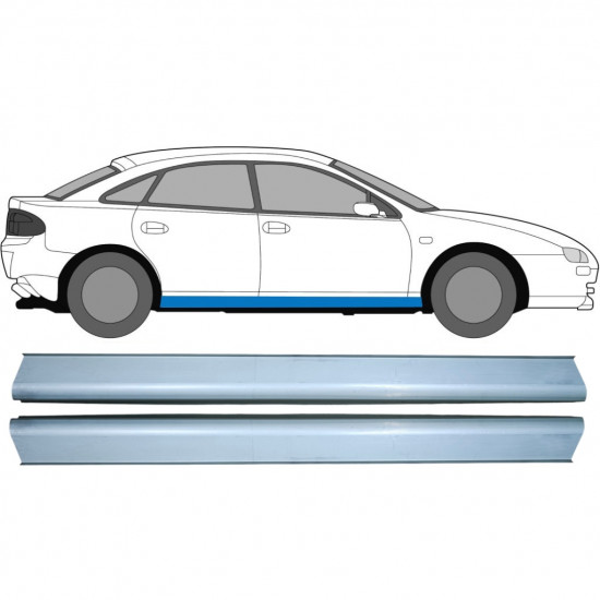 Panel de reparación del umbral para Mazda 323F 1994-1998 / Izquierda = Derecha (simétrico) / Conjunto 10395