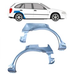 Panel de reparación guardabarros trasero para Mazda 323F BJ 1998-2004 / Izquierda+Derecha / Conjunto 9166