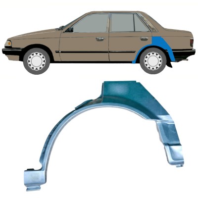 Panel de reparación guardabarros trasero para Mazda 323 BF 1985-1989 / Izquierda 12957