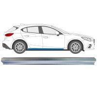Panel de reparación del umbral para Mazda 3 2013-2019 / Derecho 16343