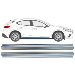 Panel de reparación del umbral para Mazda 3 2013-2019 / Izquierda+Derecha / Conjunto 16345