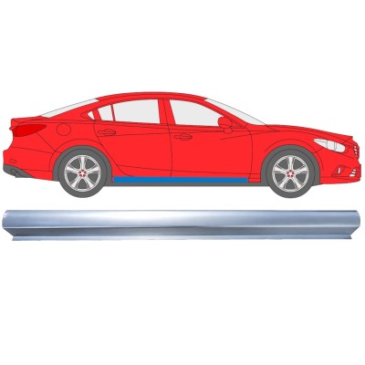 Panel de reparación umbral parte inferior para Mazda 6 2012-2024 / Derecho 16977