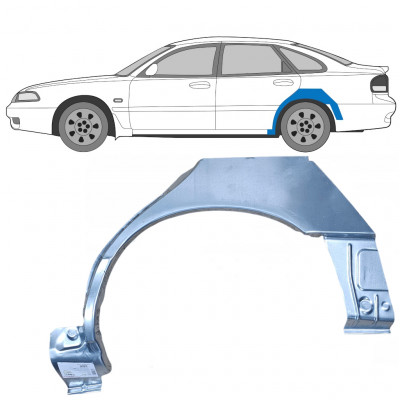 Panel de reparación guardabarros trasero para Mazda 626 1992-1997 / Izquierda 9012