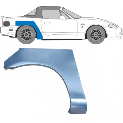 Panel de reparación guardabarros trasero para Mazda MX-5 1998-2005 / Derecho 5930