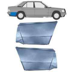 Panel de reparación guardabarros trasero para Mercedes 190 W201 1982-1993 / Izquierda+Derecha / Conjunto 10974