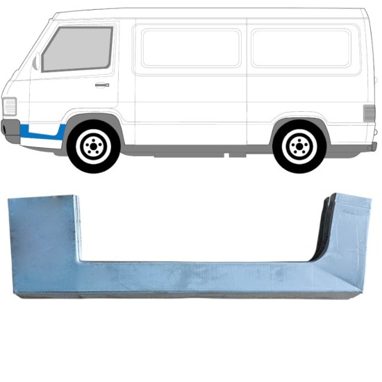Panel de reparación del umbral puerta delantera para Mercedes MB 100 1988-1996 / Izquierda 16858