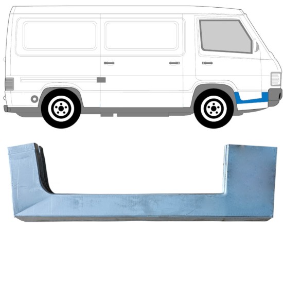 Panel de reparación del umbral puerta delantera para Mercedes MB 100 1988-1996 / Derecho 16857