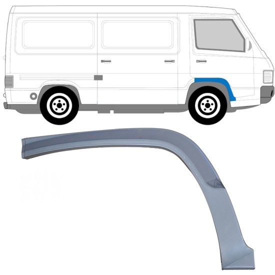 Panel de reparación guardabarros delantero para Mercedes MB 100 1988-1996 / Derecho 16859