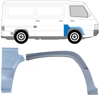 Panel de reparación conjunto para Mercedes MB 100 1988-1996 / Derecho / 16965