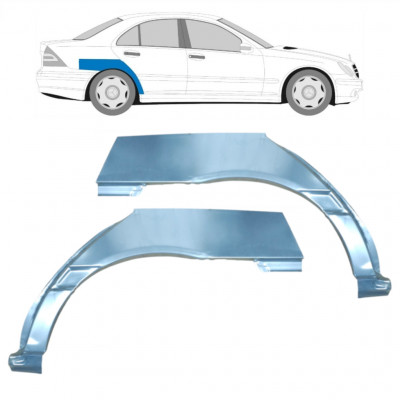 Panel de reparación guardabarros trasero para Mercedes C-class 2000-2007 / Izquierda+Derecha / Conjunto 9176