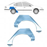 Panel de reparación guardabarros trasero para Renault Megane Classic 1995-2003 / Izquierda+Derecha / Conjunto 10602