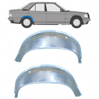 Panel de reparación guardabarros trasero interno para Mercedes 190 1982-1993 / Izquierda+Derecha / Conjunto 9837