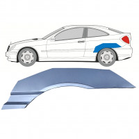 Panel de reparación guardabarros trasero parte superior para Mercedes CL203 2000-2008 / Izquierda 8001