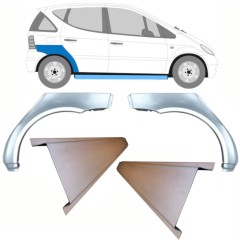 Panel de reparación del umbral + guardabarros trasero para Mercedes A-Class W168 1997-2004 / Derecho / Conjunto 8723
