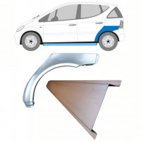 Panel de reparación del umbral + guardabarros trasero para Mercedes A-class 1997-2004 / Izquierda / Conjunto 8722