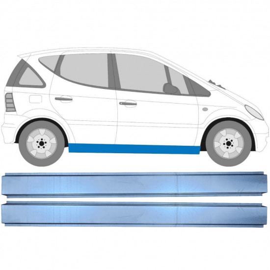 Panel de reparación del umbral para Mercedes A-class 1997-2004 / Izquierda = Derecha (simétrico) / Conjunto 9529