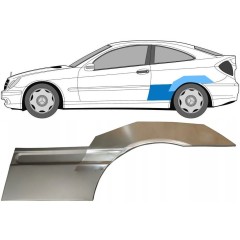 Panel de reparación guardabarros trasero para Mercedes CL-Class 203 2000-2008 / Izquierda / Conjunto 10008