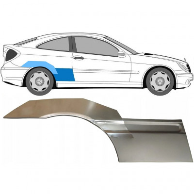 MERCEDES CL203 2000-2008 PANEL DE REPARACIÓN DEL ALERÓN TRASERO / KIT / DERECHA