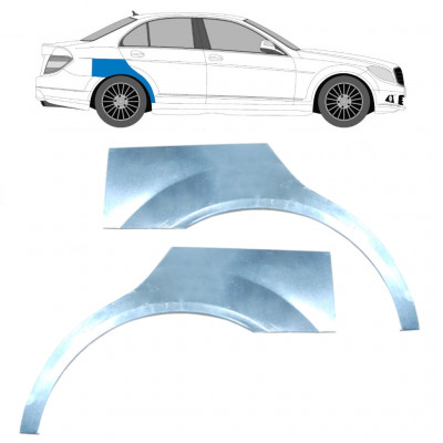 Panel de reparación guardabarros trasero para Mercedes C-class 2007-2014 / Izquierda+Derecha / Conjunto 10410