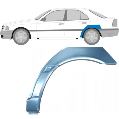 Panel de reparación guardabarros trasero para Mercedes C-class 1993-2001 / Izquierda 6716