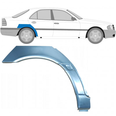 MERCEDES C-CLASS 1993-2001 PANEL DE REPARACIÓN DEL ALERÓN TRASERO / DERECHA