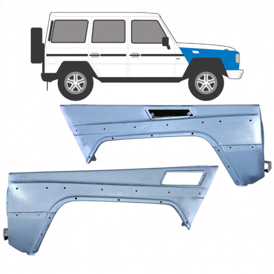 Guardabarro delantero para Mercedes G-Class W463 1992-1997 / Izquierda+Derecha / Conjunto 6519