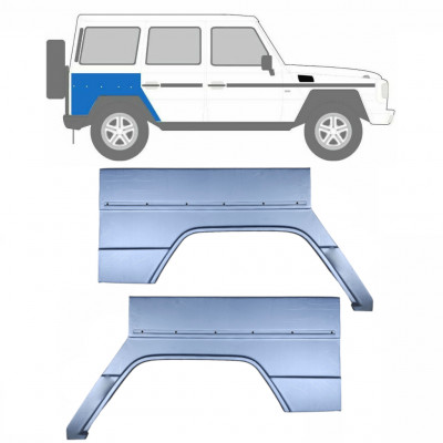 Panel de reparación guardabarros trasero para Mercedes G-Class 1979- / Izquierda+Derecha / Conjunto 9535