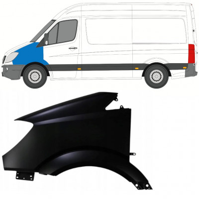 MERCEDES SPRINTER 2006-2013 FRENTE GUARDABARRO / IZQUIERDA