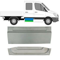 Panel de reparación puerta trasera para Mercedes Sprinter 2006-2018 / Izquierda = Derecha (simétrico) / Conjunto 10512