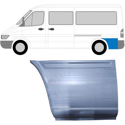 MERCEDES SPRINTER 1995- DISTANCIA ENTRE EJES MEDIA PANEL DE REPARACIÓN DEL ALERÓN TRASERO DETRÁS DE RUEDA / IZQUIERDA