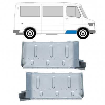 Panel de reparación escalón delantero para Mercedes T1 1977-1996 / Izquierda+Derecha / Conjunto 9569