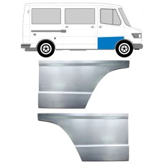 Panel de reparación puerta delantera alta para Mercedes T1 207-410 1977-1995 / Izquierda+Derecha / Conjunto 9570