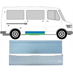 Panel de reparación puerta corredera interna + externa para Mercedes T1 207-410 1977-1995 / Izquierda = Derecha (simétrico) / Conjunto 9566