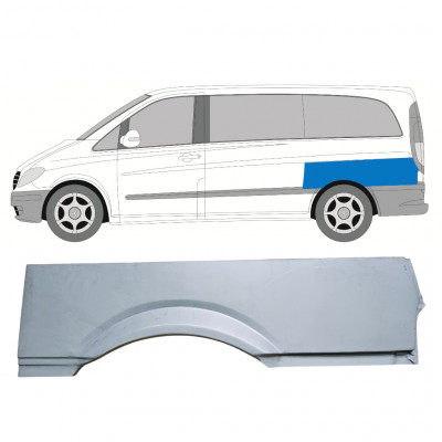 Panel de reparación guardabarros trasero para Mercedes Vito 2003- / SWB / Izquierda 8284