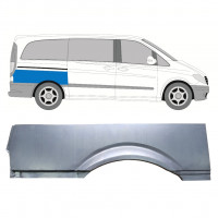 Panel de reparación guardabarros trasero para Mercedes Vito 2003- / SWB / Derecho 8283